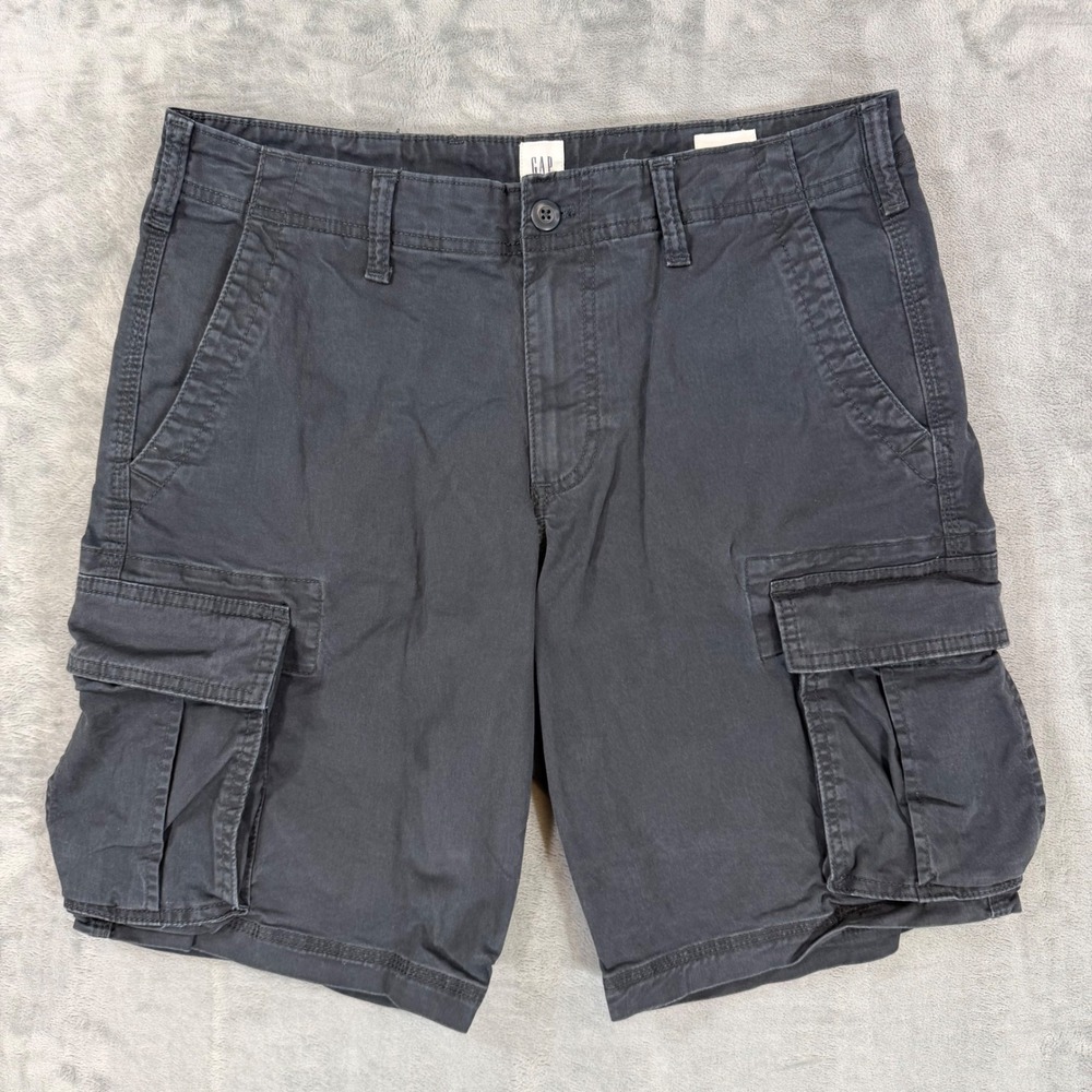 Gap Cargo Shorts Men's Size 32 Gray Utility Workwear Summer Work Shorts